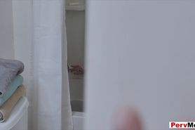 Restful hot MILF stepmothers nasty rod riding session