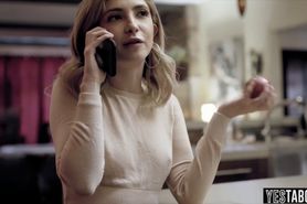 Lets fuck her from behind while she is on the phone