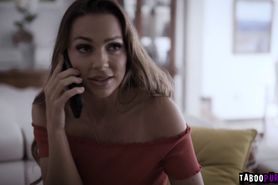 Big tits milf Abigail Mac bouncing her tight pussy