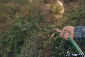 The nerd of the school has threesome sex with siblings