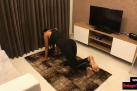 Homemade porn video with his super hot Asian girlfriend