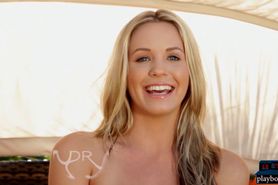 24 years old blonde babe on a dream date with Playboy