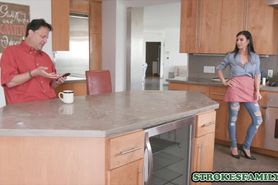 Eggs and bacon morning boning with my hot stepmother