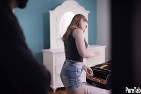 Hot niece deepthroated by a bad uncle with huge dick