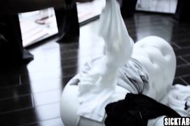 Dirty stepbro used sexy brunette teen and fucked her