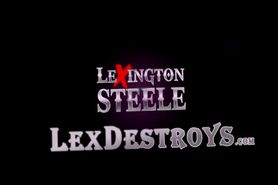 Brunette Kristina Rose rides Lexingtons steeles 11inch 