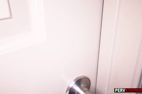 Nasty stepson woke up his busty MILF with his cock