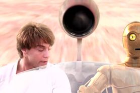 Anal porn from Star Wars XXX parody with Tom Byron and 