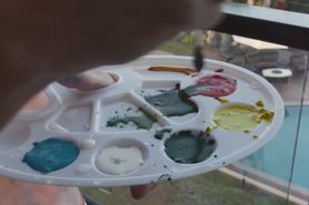 I fucked the painter deeply in the ass and he loved it