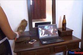 Time to teach my cute sexy Thai maid a thing or two