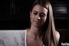 Horny teen jumped on stepdads big cock and he liked it