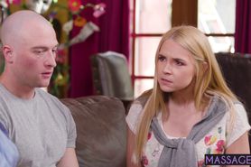 Busty MILFs enjoyed a big hard cock after a massage