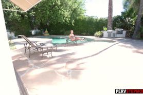 Perfect naked stepmom got massage by a dirty stepson