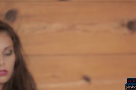 European MILF babe Lia Taylor gives sensual striptease