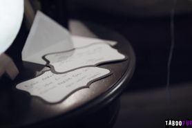 Kit Mercer jerks off her horny stepsons huge young cock