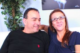 Cute amateur wife is excited to make her first porn