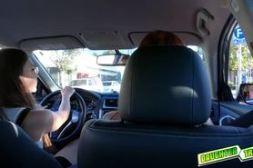 Izzy Lush gets thrown into the table and gets her pussy