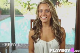 Provocative MILF posed in a lingerie in front of camera