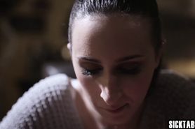 Teen fucked hard by a guy after stepdad used her pussy