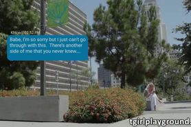 Lucky randome dudes gets to fucked the hottiest TS Aubr