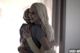 Hot massage professional massage blonde and guy came