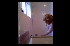 stepmom soaps her big natural tits