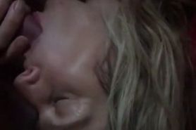 Wife Sucking Me at Night in Bed