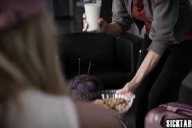 Dirty Old Man Banged Sexy Babes Pussies in Group Sex