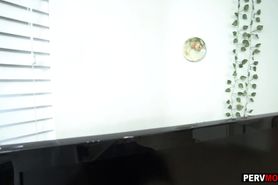 My mature stepaunt Elexis gave me a very sloppy blowjob