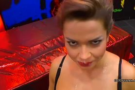 Busty chloe la moure shows cums with pounding