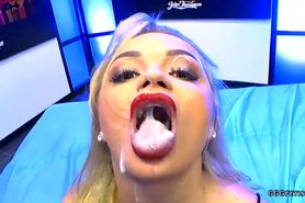 Daphne klyde shows swallows and extreme bukkakes