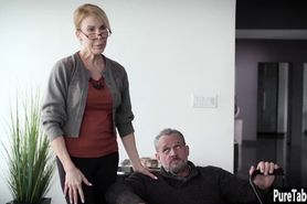 Two naive teens fucked by an older guy with big thing