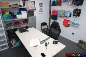 Latina teen thief Angelica Cruz busted by a LP officer