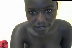 Sexy african princess with perfect tits and a bubble bu