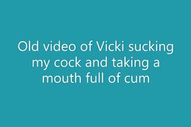 Vicki loves cum