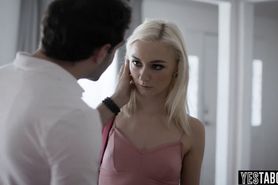 Pretty blonde learns a valueable lesson from stepdad