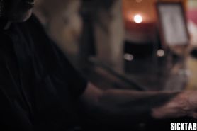 Chubby brunette MILF fucked so hard by an older guy