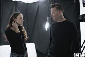 Sexy teen banged by a dirty strangers in an asshole