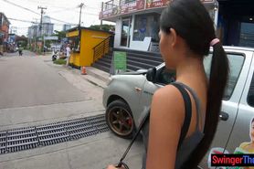 Amateur Thai teen sex with her two week millionaire