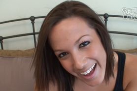 Brunette Teen Amateur Makes Her First Porn Video