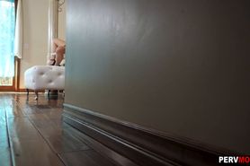 Amazing stepmom MILF is a horny woman and she jerked me