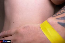 Juicy Latina amateur blonde of only 18 sex on camera