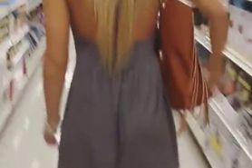 Flashing ass in store