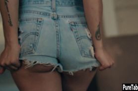 Sexy teen gets fucked by a dirty guy with big cock