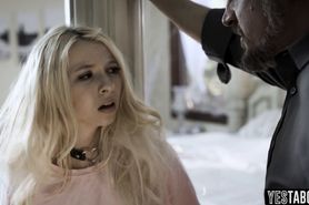 Stepdad caught her and now its time for a harsh lesson