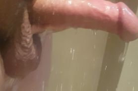 Showering and showing off my cock