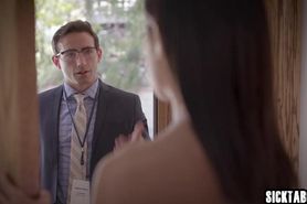 Sexy Asian teen pleased perverted guy and he liked her