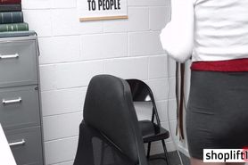 Afraid sexy teen paid for her felony with her pussy