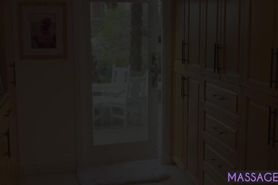 Cunning petite teen seduced client and used his body