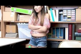 Timid latina teen supect fucking a dirty LP officer